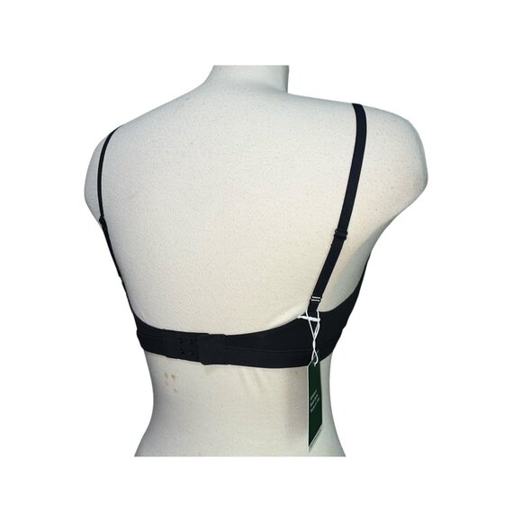 Halara High Stretch Cross Front Lounge Underwear Bra Sz XS Womens Black - Picture 3 of 13